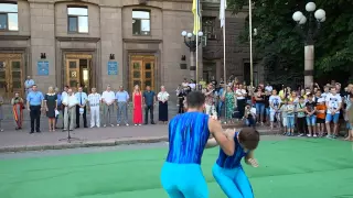 В Николаеве торжественно провели спортсменов на Первые Европейские игры.