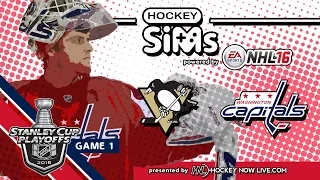 Penguins vs Capitals: Game 1 (NHL 16 Hockey Sims)