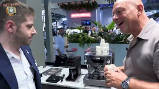 Espresso TV visits HostMilano 2023  La Marzocco Linea Mini & Pico Grinder