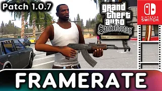 Grand Theft Auto: San Andreas | Patch 1.0.7 | Nintendo Switch Frame Rate Test