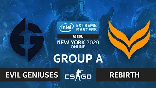 CS:GO - Evil Geniuses vs. Rebirth [Train] Map 1 - IEM New York 2020 - Group A - NA