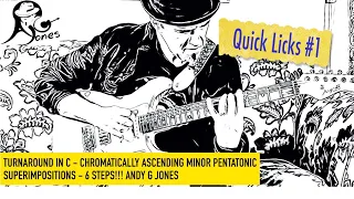 Quick Licks #1 - chromatically ascending pentatonic superimpositions - #jazzturnaround - free lesson