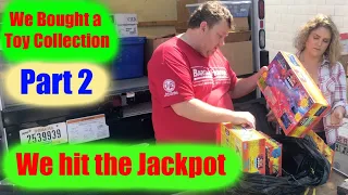 We Bought a Toy Collection for $3800 Part 2 Storage Wars WE SCORED !!!