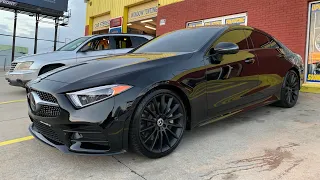 Chrome Delete (2019 AMG CLS 450) Vinyl Wrap Blackout #Mercedes