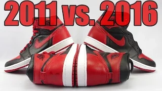 2016 vs. 2011 Air Jordan 1 Banned Comparison