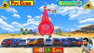GTA 5 Indian Cars Vs Blender Pipe Climb Drag Race Challenge GTA 5