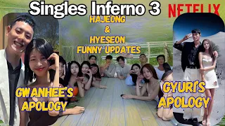 Single Inferno 3 Updates. Apologies AND GwanHee's CONFIRMATIONS and Confessions and Regrets. {No 2}
