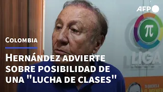 Rodolfo Hernández advierte sobre la posibilidad de una "lucha de clases" en Colombia | AFP