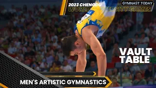 Top 3 in Men's Vault Final - 2023 Chengdu FISU World University Games - Artistic Gymnastics