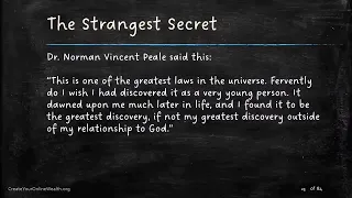 The Strangest Secret by Earl Nightingale | Read by Coach Brian | With Text