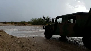 Humvee goes through anything
