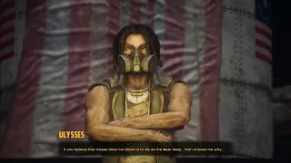 Talking to Ulysses after siding with Yes Man - Fallout: New Vegas