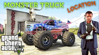 Monster Truck Spawn Location Gta 5 Story Mode ! Gamerfaiz