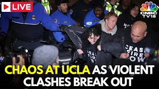 UCLA Campus LIVE: Clashes Break Out at UCLA Between Pro-Palestinian & Pro-Israeli Protesters | IN18L