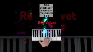 How to play “Russian Roulette” by Red Velvet on piano. #pianotutorial #redvelevet  #shorts