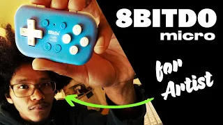 8bitdo micro for artists... artist vlog 004