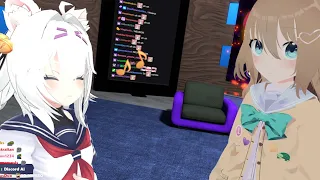 Filian spots a wild Neuro-sama in VRchat