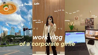 work vlog 👜✨| busy 9-5 corporate life, prioritizing work-life balance this 2024, weyatoons
