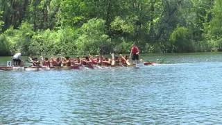 Toronto International Dragon Boat Race Festival 2014 ★ Race 31 ★ Totally Insane Crew Blue Tsunami