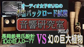 【１９歳オーディオ女子まりねの音響研究室】 vol３　本格バックロードホーン試聴　長岡鉄男氏設計 幻の巨人 D-77　VS　幻の巨大植物