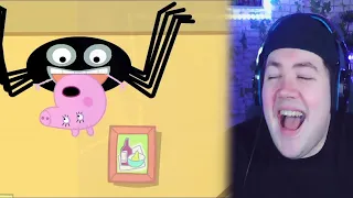 A Peppa Pig Horror Story - George Befriends a Spider | DEU | REAKTION