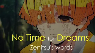 Zenitsu's Dream -  kimetsu no yaiba  | Zenitsu's quotes | speech | The legend quotes |Zenitsuwords|