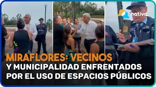 🔴 Miraflores: vecinos y Municipalidad enfrentados por el uso de espacios públicos