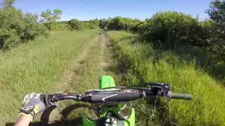 Out on the 2001 kx125, hill climb, and trail riding