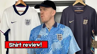 No St George's Cross!? 😳🏴󠁧󠁢󠁥󠁮󠁧󠁿 Nike England shirt review - Euro 2024 home and away kit