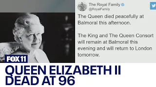 Queen Elizabeth II dies at 96