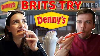 Brits Try DENNY'S for the First Time | ORLANDO Series!