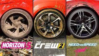 Forza Horizon 5 vs The Crew 2 vs NFS Heat - FULL Comparison! Attention to Detail & Graphics! PC 4K