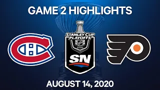 NHL Highlights | 1st Round, Game 2: Canadiens vs. Flyers – Aug. 14, 2020