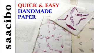 Quick And Easy Diy Handmade Paper With Napkins - No Glue #handmadepaper  #bestoutofwastecraft