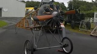Crazy Cold HAND START OLD AIRPLANE ENGINES and SOUND l WW1
