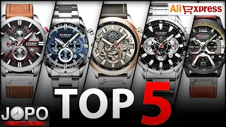 TOP 5 CURREN Watch on Aliexpress Best Men Watch│Curren Watch Review│Subtitles