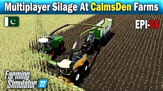 Multiplayer Silage Gameplay At CalmsDen Farm | FS22