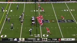 Georgia takes a 65-7 lead vs TCU 😨