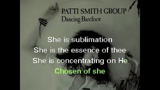 Patti Smith Group - Dancing Barefoot (Retroman's karaoke version)