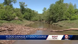 'You could have taken a boat all across it': Heart of America Golf Course cleans up after flooding