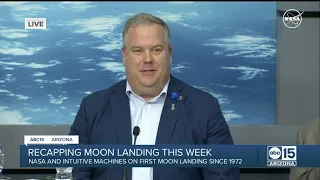 NASA and Intuitive Machines on Wednesday's landing on the moon