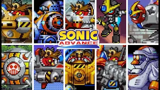 SONIC ADVANCE SERIES - All Bosses (As All Characters)