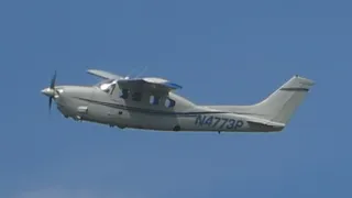 Cessna P210N Pressurized Centurion [N4773P] Takeoff from PDX