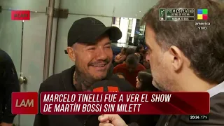 Marcelo Tinelli fue a ver a Martín Bossi sin Milett Figueroa ¿hay crisis?