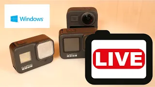 How to live stream from multiple GoPro cameras on Windows