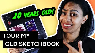 Tour My High School Sketchbook | From 20 Years Ago!