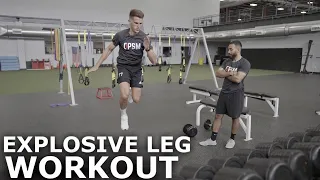 Full Explosive Leg Workout For Footballers | Increase Your Leg Power and Explosiveness