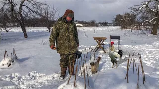 3 days in my village! I chop wood and cook delicious potatoes according to my recipe