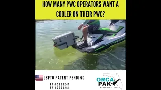 Pwc cooler rack, opening up / swinging out exposing the rear platform