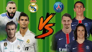 Bale-Benzema-Ronaldo vs Zlatan-Cavani-Di Maria💪(BBC vs ZCD)